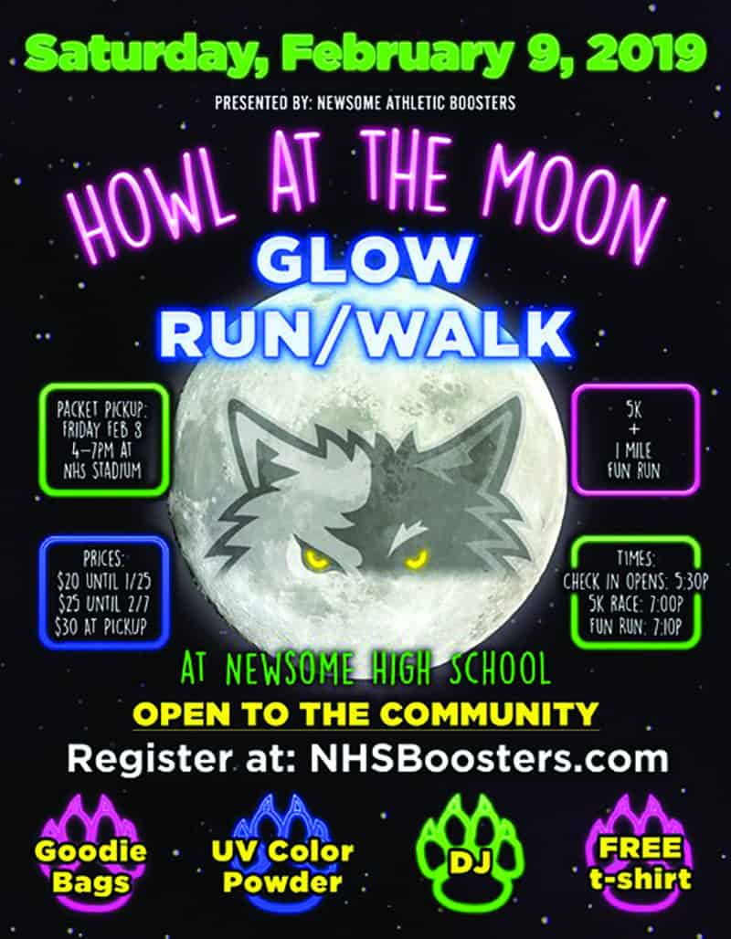 Newsome Athletic Boosters Host Inaugural Howl At The Moon 5K | Osprey ...