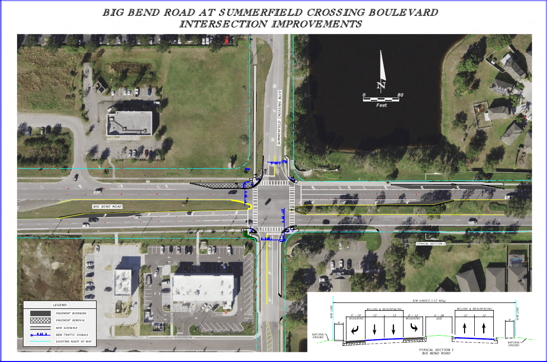 Big Bend Road At Summerfield Crossings Boulevard Signalization Osprey