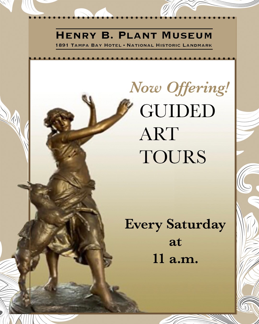 Henry B. Plant Museum Offers Free Guided Art Tours Focusing On The Museum’s...