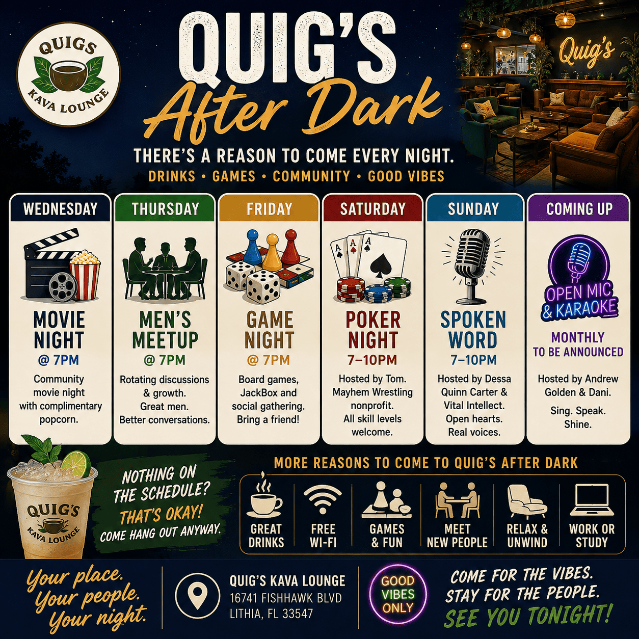 Chill Cawfee & Quigs Kava Lounge Brings Coffee, Food And Connection To Fishhawk