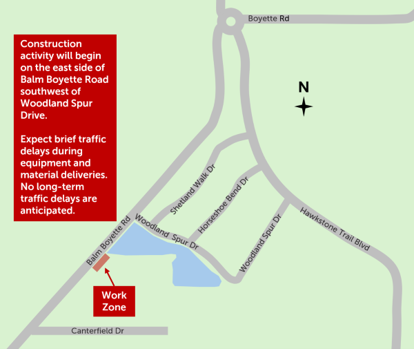 Work Begins On Balm Boyette Road South Of Woodland Spur Drive On August 10
