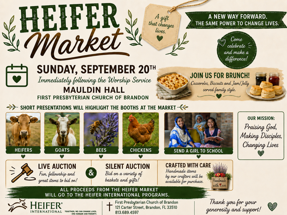 Community Invited To Heifer Living Gift Market