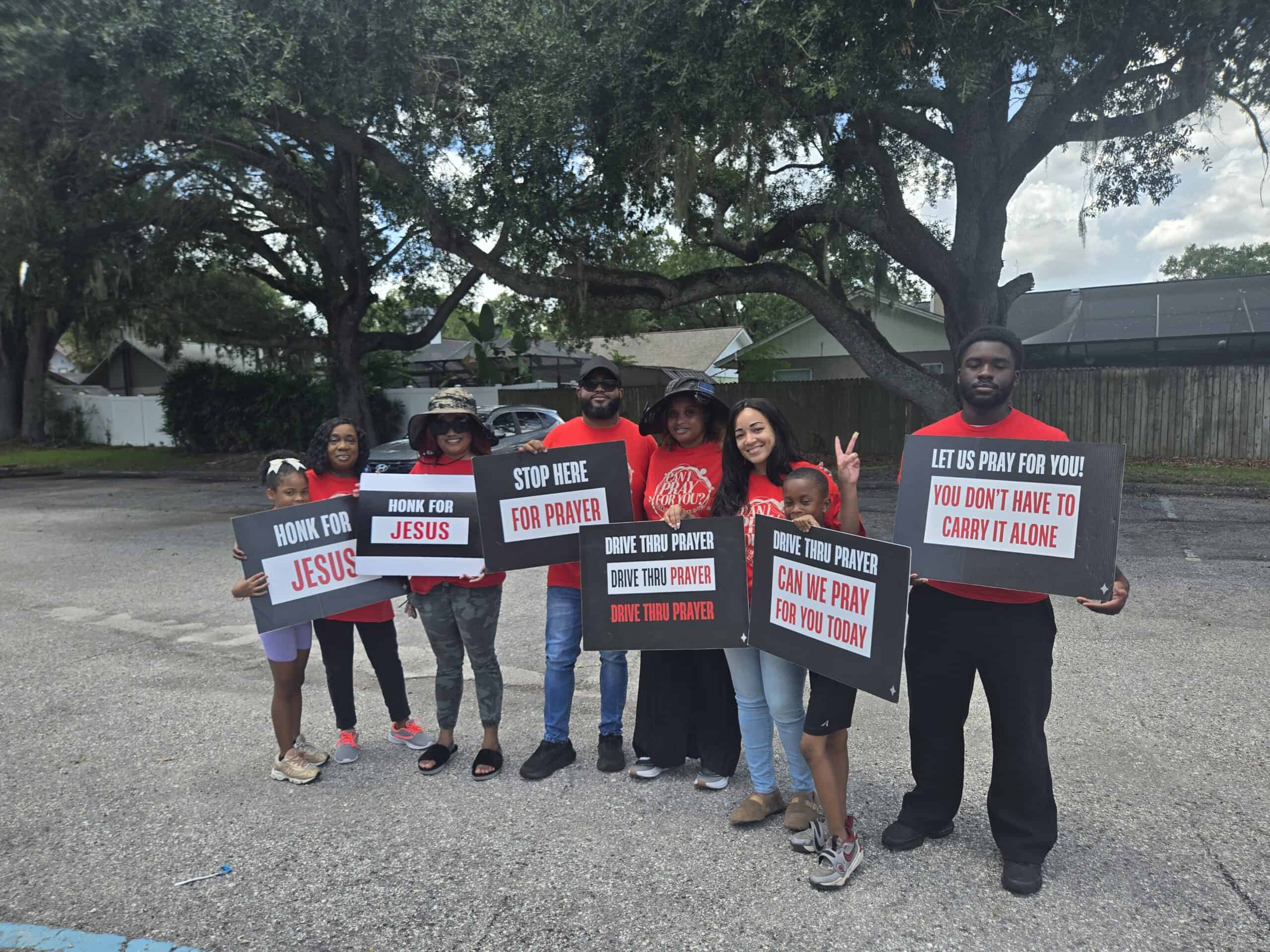 Local Church Offers Drive By Prayer Service To Help Restore Faith In The Community