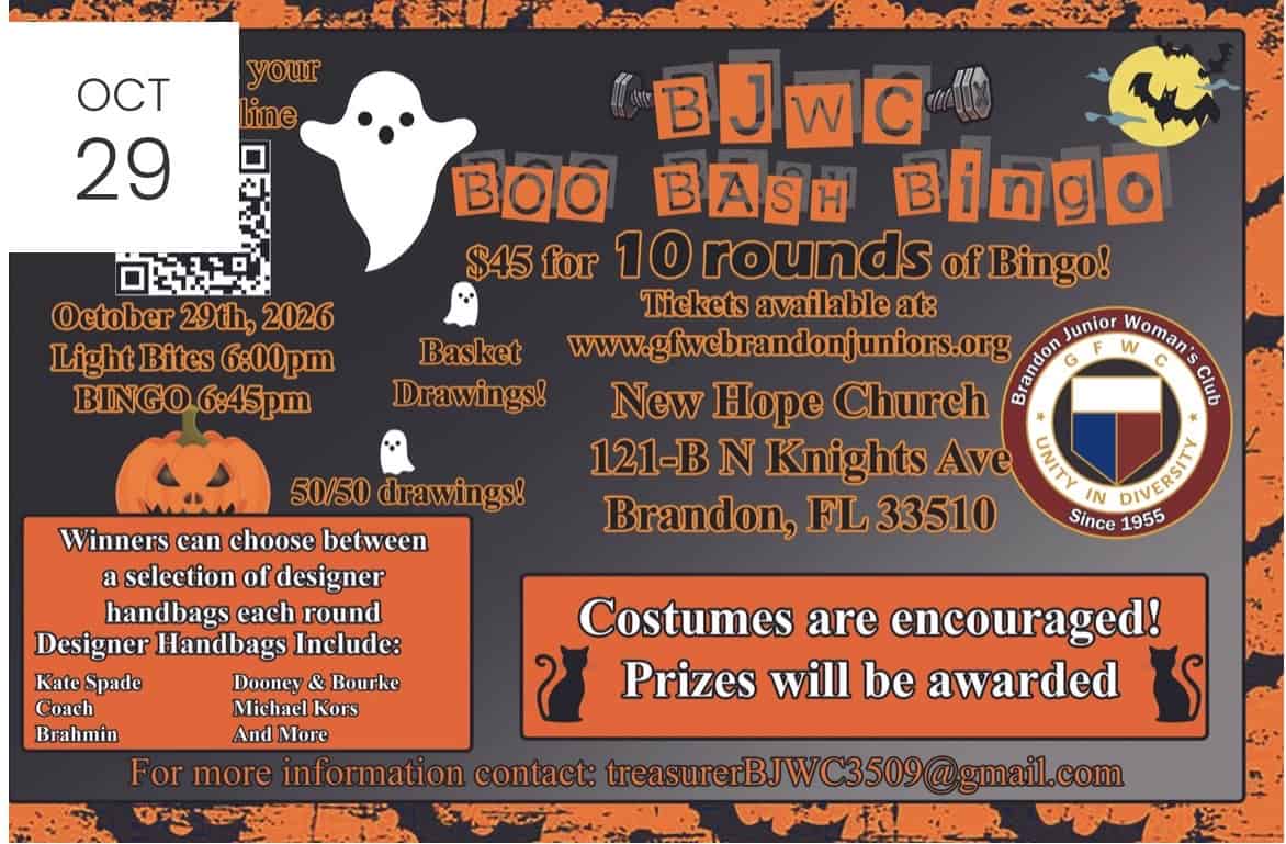 Boo Bash Bingo, Sip n Shop, Gem Show & More